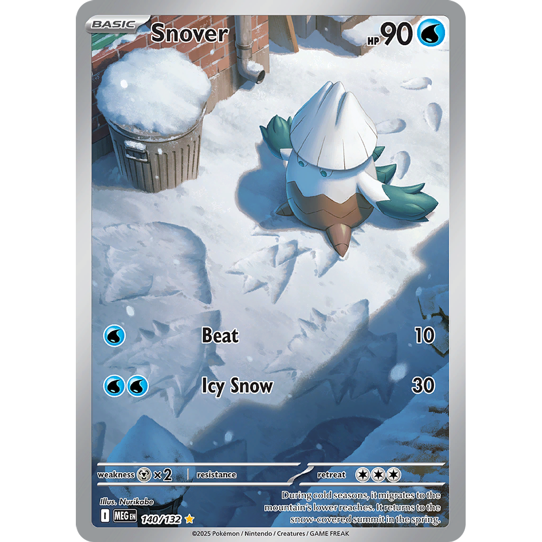 Snover 140/132 - ME01 Mega Evolution Illustration Rare (NM) 1