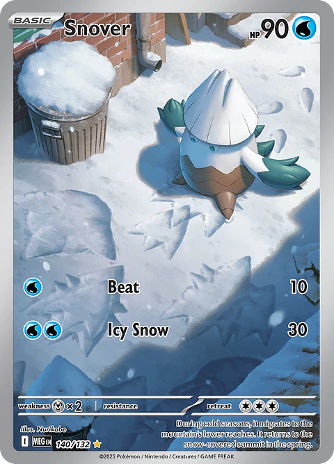 Snover 140/132 - ME01 Mega Evolution Illustration Rare (NM)