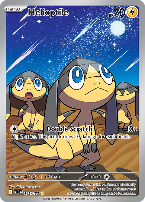 Helioptile 143/132 - ME01 Mega Evolution Illustration Rare (NM)
