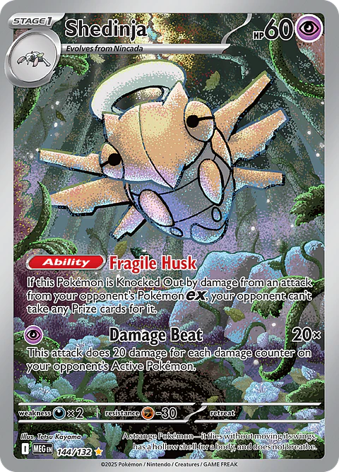 Shedinja 144/132 - ME01 Mega Evolution Illustration Rare (NM)