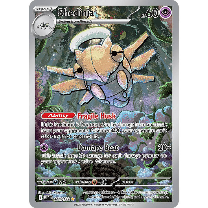 Shedinja 144/132 - ME01 Mega Evolution Illustration Rare (NM) 1