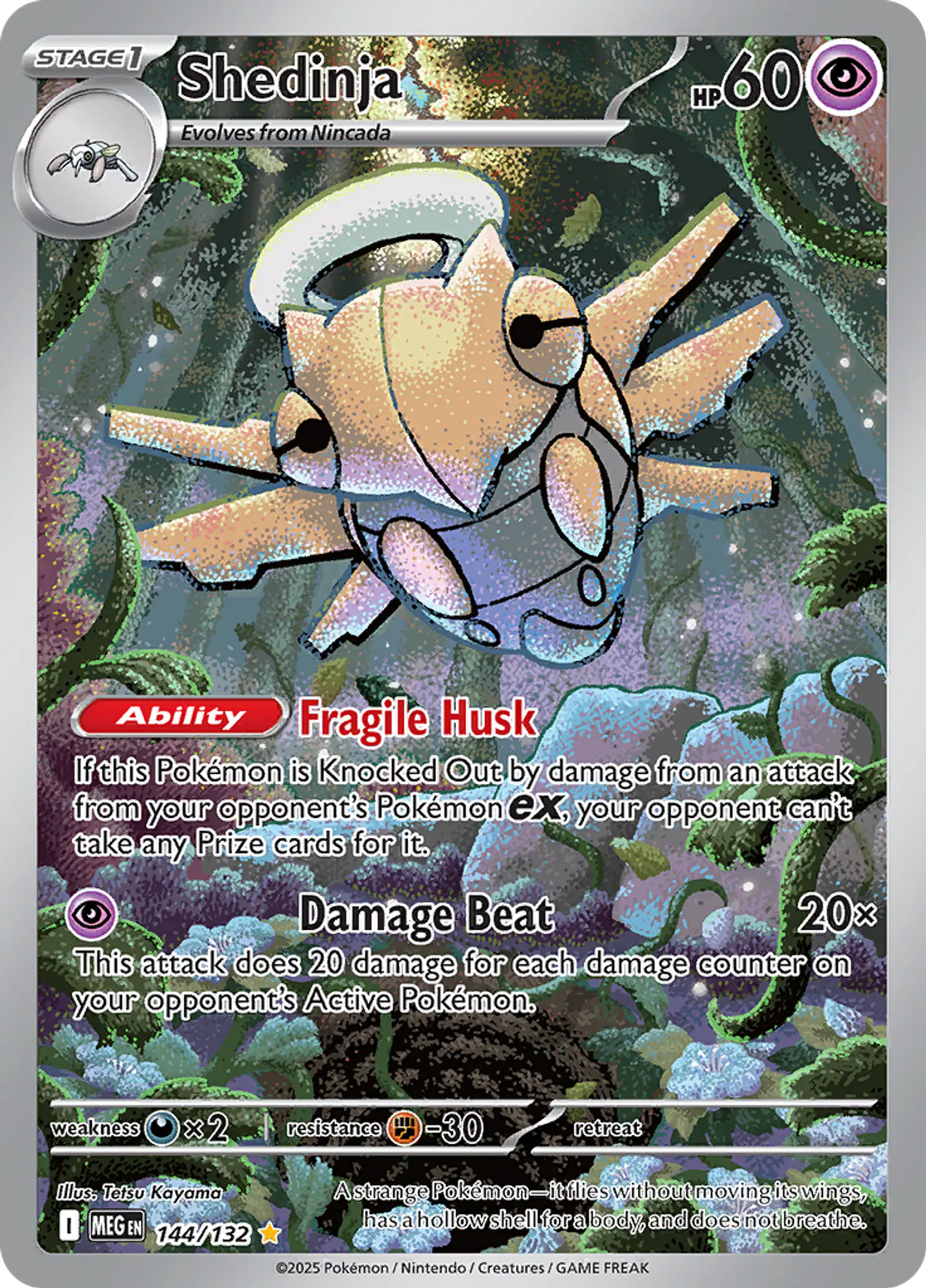 Shedinja 144/132 - ME01 Mega Evolution Illustration Rare (NM) 1