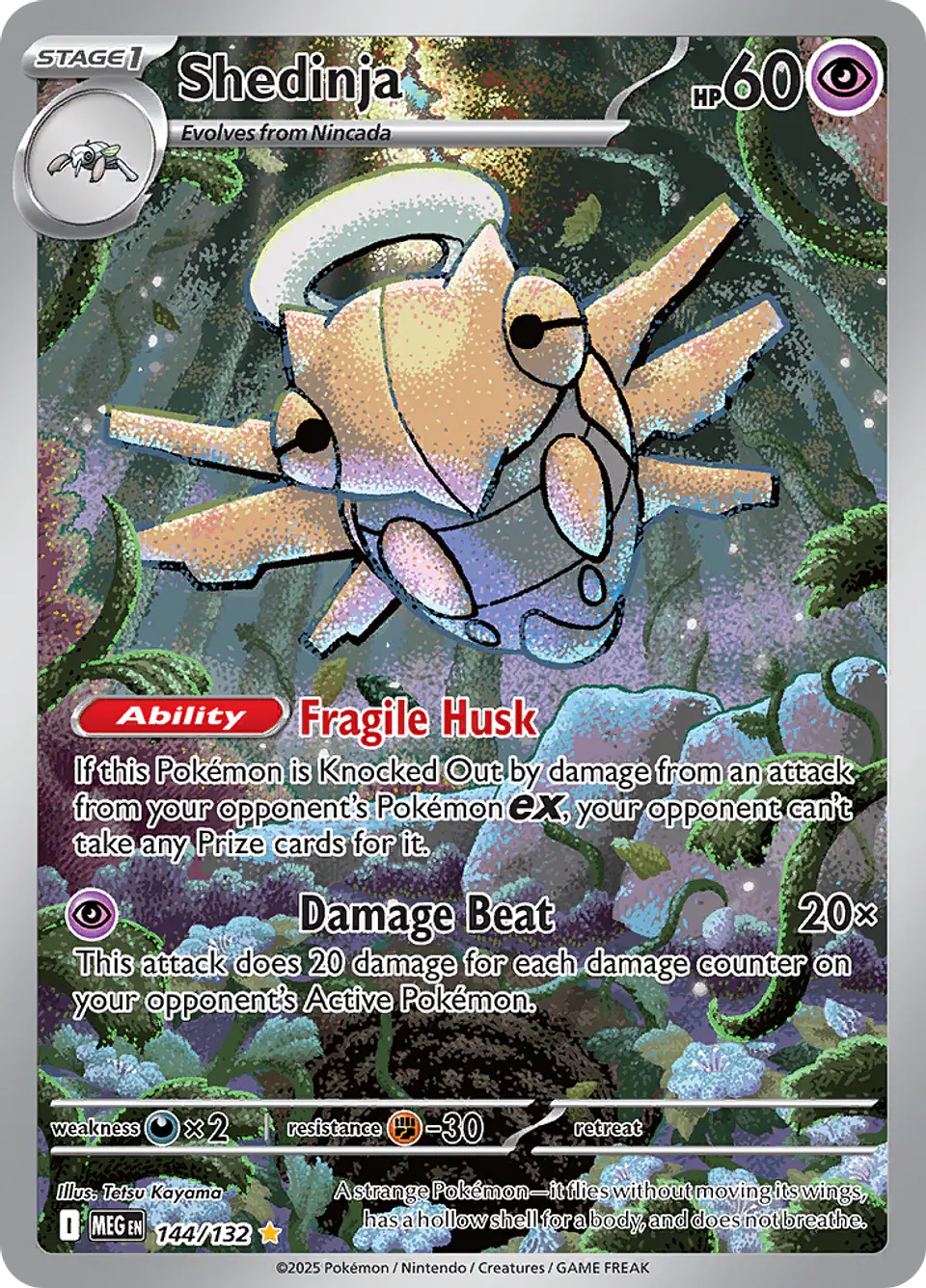 Shedinja 144/132 - ME01 Mega Evolution Illustration Rare (NM) 1