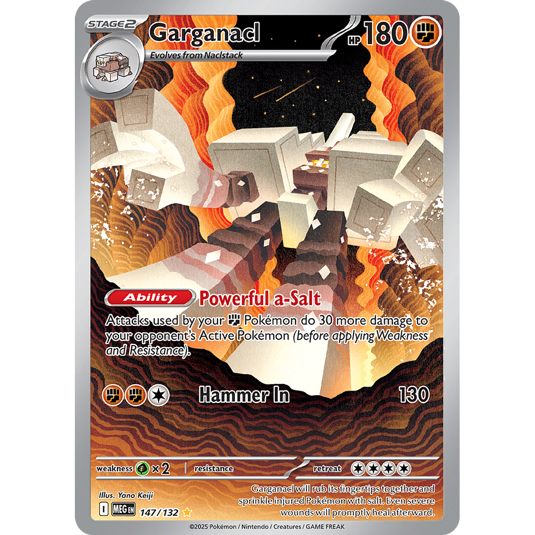 Garganacl 147/132 - ME01 Mega Evolution Illustration Rare (NM) 1