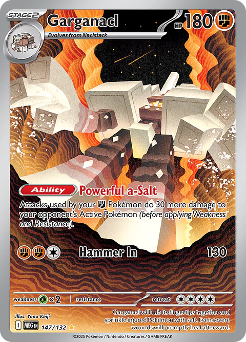 Garganacl 147/132 - ME01 Mega Evolution Illustration Rare (NM)