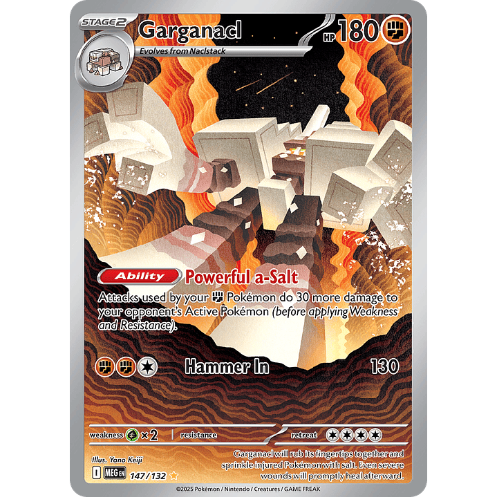 Garganacl 147/132 - ME01 Mega Evolution Illustration Rare (NM) 1