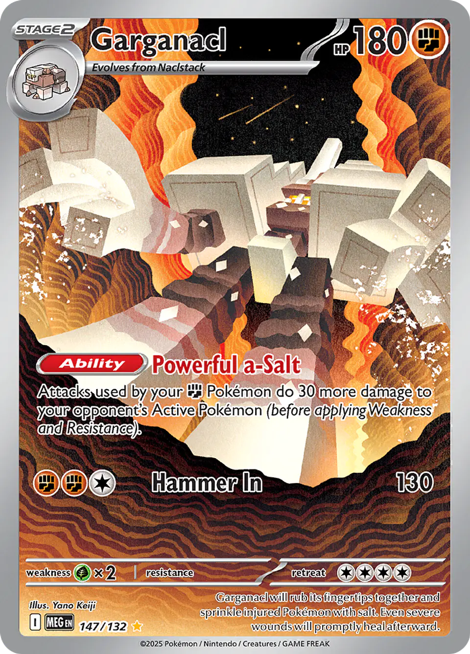 Garganacl 147/132 - ME01 Mega Evolution Illustration Rare (NM) 1