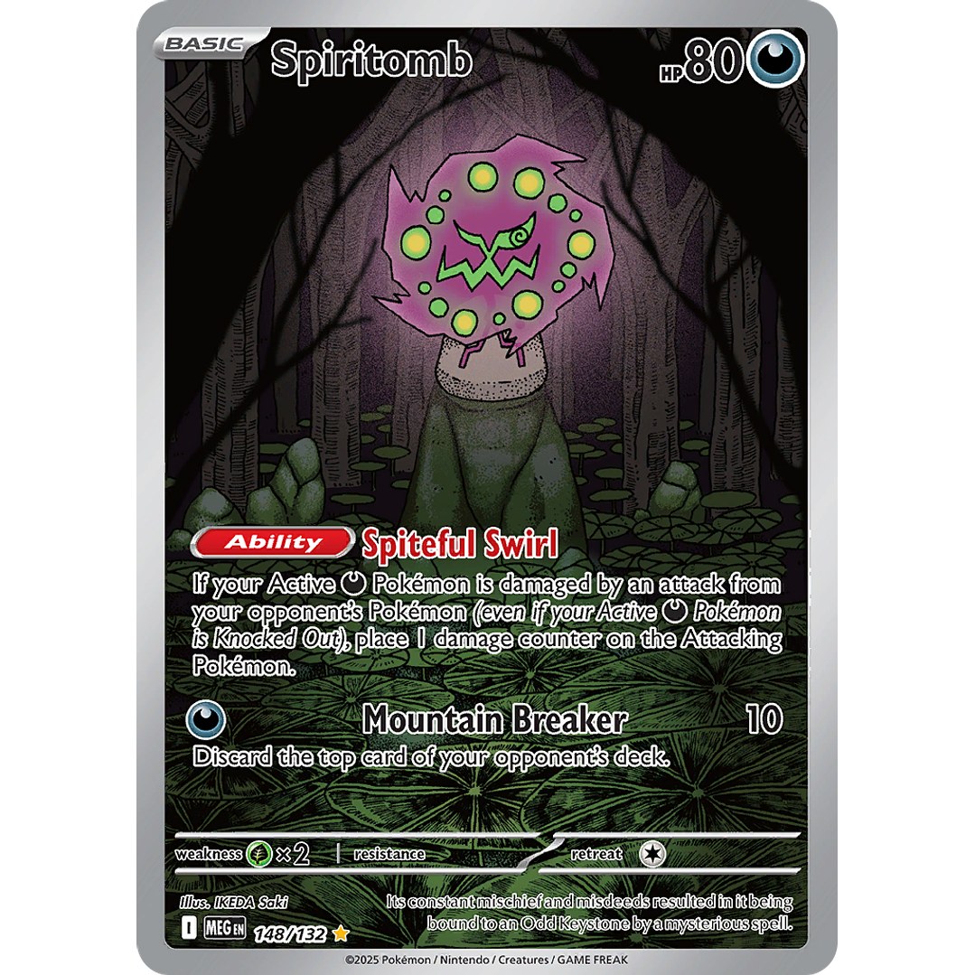 Spiritomb 148/132 - ME01 Mega Evolution Illustration Rare (NM) 1