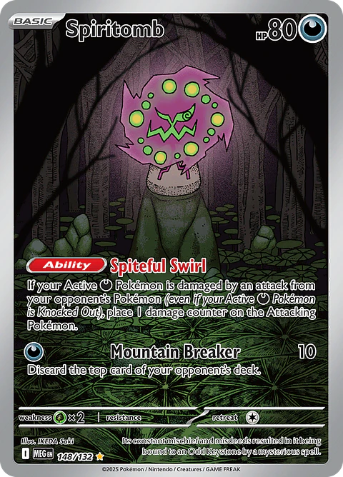 Spiritomb 148/132 - ME01 Mega Evolution Illustration Rare (NM)