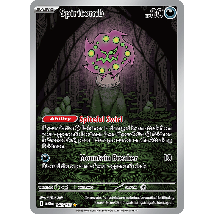 Spiritomb 148/132 - ME01 Mega Evolution Illustration Rare (NM) 1
