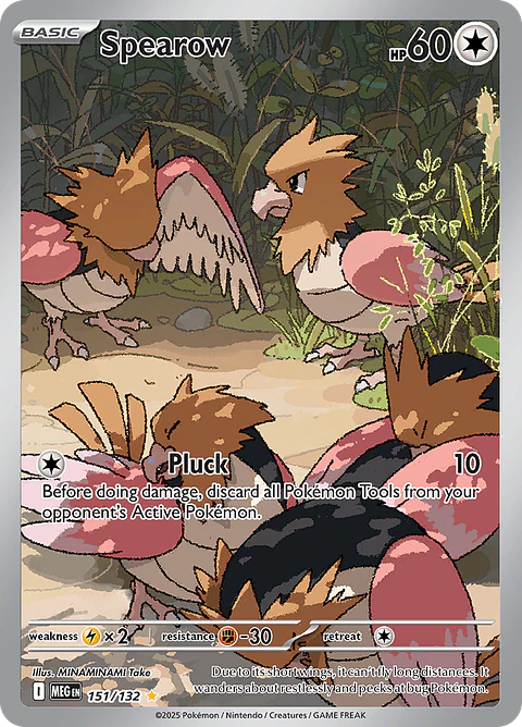 Spearow 151/132 - ME01 Mega Evolution Illustration Rare (NM)