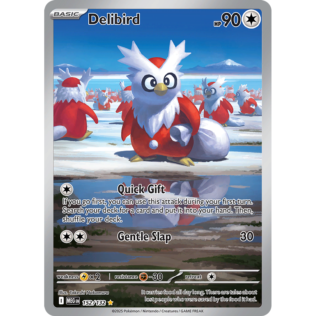 Delibird 152/132 - ME01 Mega Evolution Illustration Rare (NM) 1