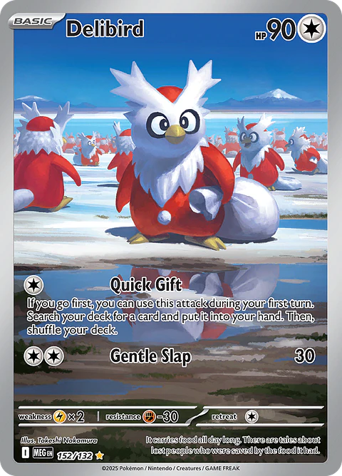 Delibird 152/132 - ME01 Mega Evolution Illustration Rare (NM)