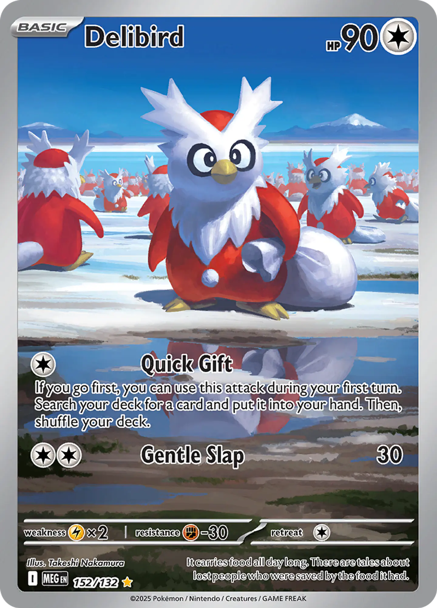 Delibird 152/132 - ME01 Mega Evolution Illustration Rare (NM) 1