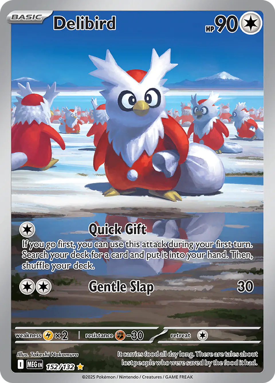 Delibird 152/132 - ME01 Mega Evolution Illustration Rare (NM) 1