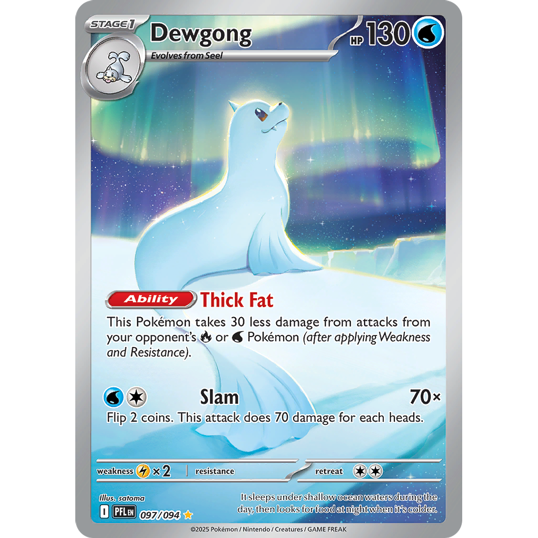 Dewgong 097/094 - ME02 Phantasmal Flames Illustration Rare (NM) 1