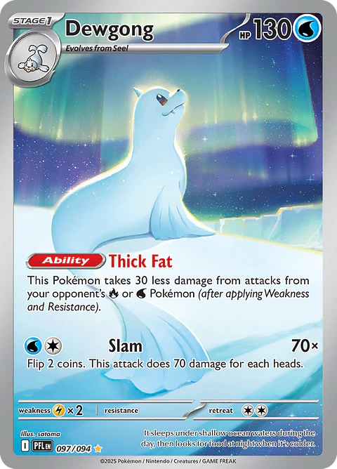 Dewgong 097/094 - ME02 Phantasmal Flames Illustration Rare (NM)