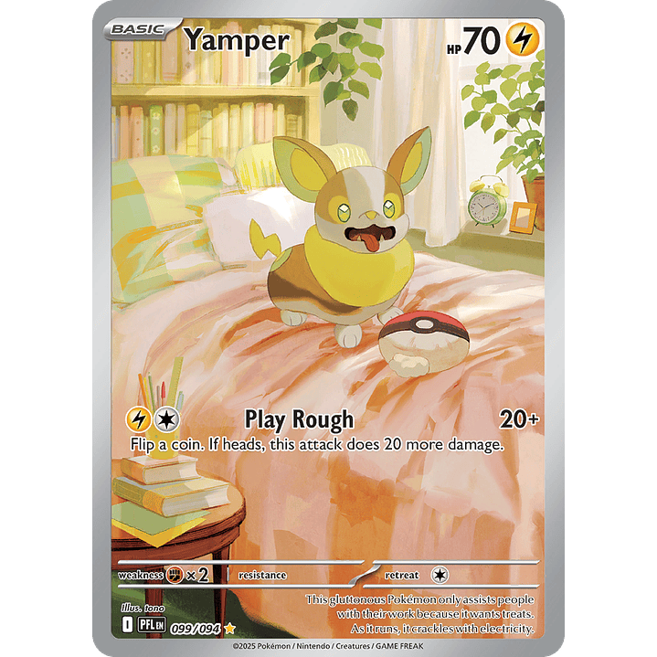 Yamper 099/094 - ME02 Phantasmal Flames Illustration Rare (NM) 1