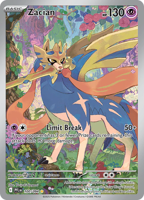 Zacian 100/094 - ME02 Phantasmal Flames Illustration Rare (NM)