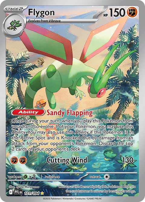 Flygon 101/094 - ME02 Phantasmal Flames Illustration Rare (NM)