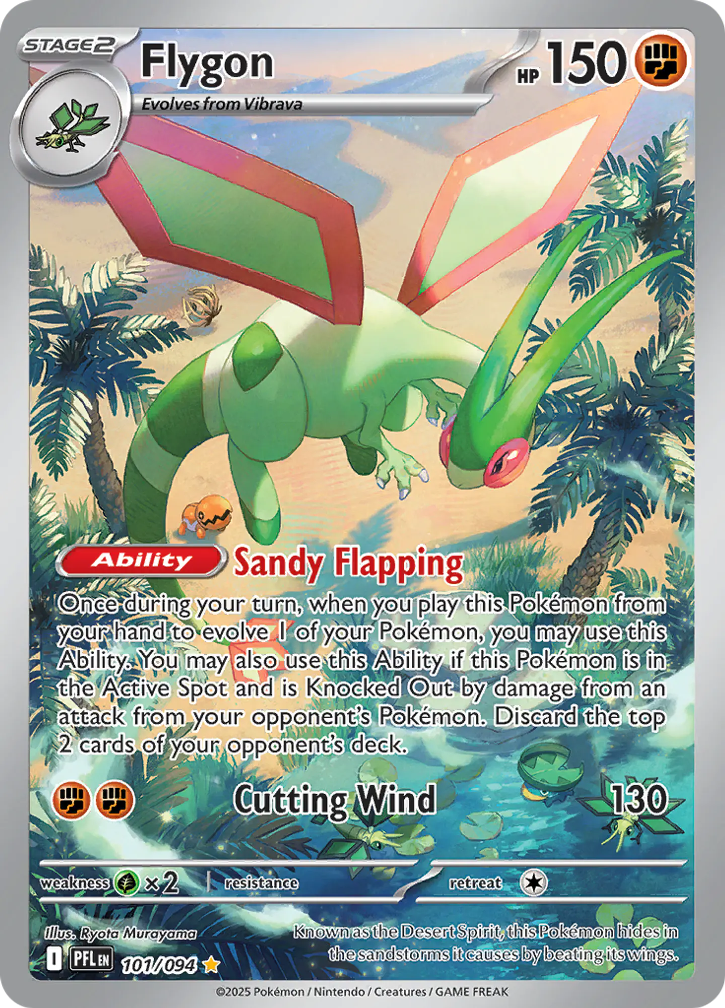 Flygon 101/094 - ME02 Phantasmal Flames Illustration Rare (NM) 1