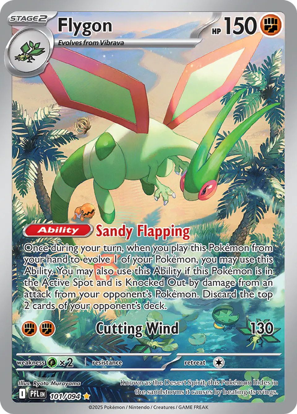 Flygon 101/094 - ME02 Phantasmal Flames Illustration Rare (NM) 1