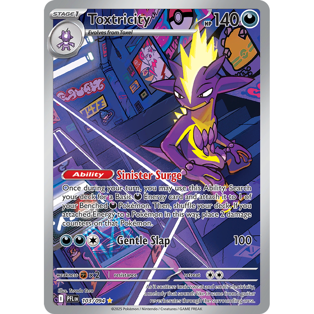 Toxtricity 103/094 - ME02 Phantasmal Flames Illustration Rare (NM) 1