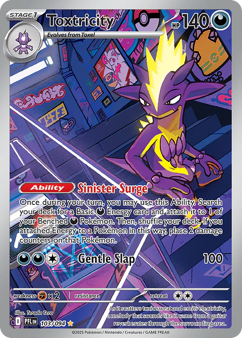 Toxtricity 103/094 - ME02 Phantasmal Flames Illustration Rare (NM)