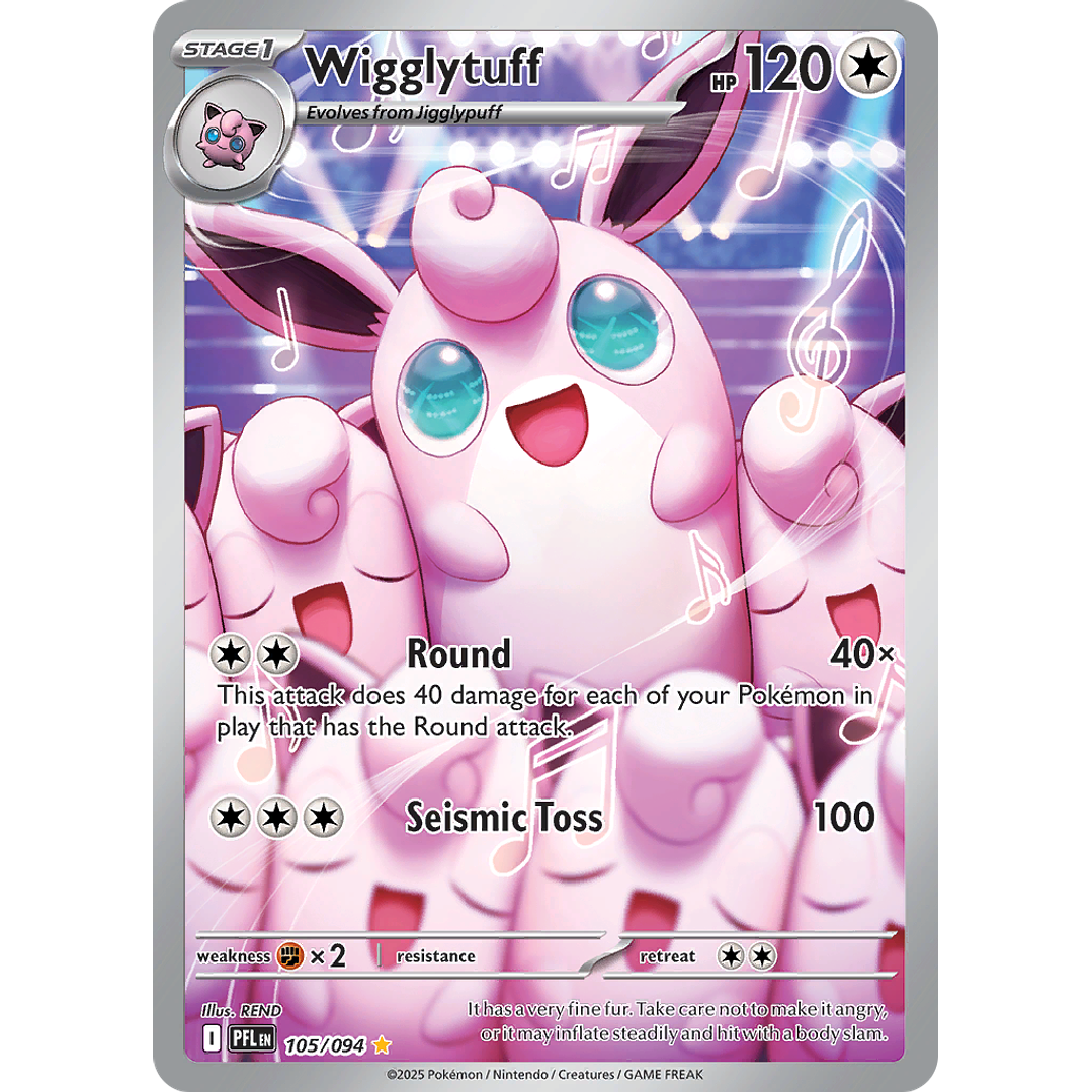 Wigglytuff 105/094 - ME02 Phantasmal Flames Illustration Rare (NM) 1