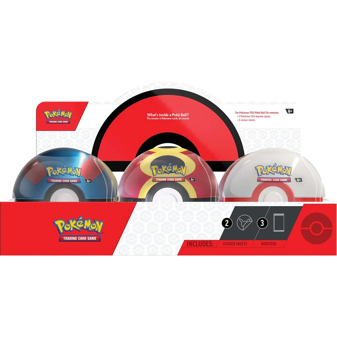 Poke Ball Tins 2025 (3 Boosters) 1