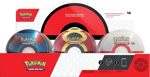Poke Ball Tins 2025 (3 Boosters)