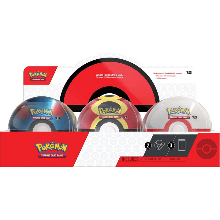 Poke Ball Tins 2025 (3 Boosters) 1