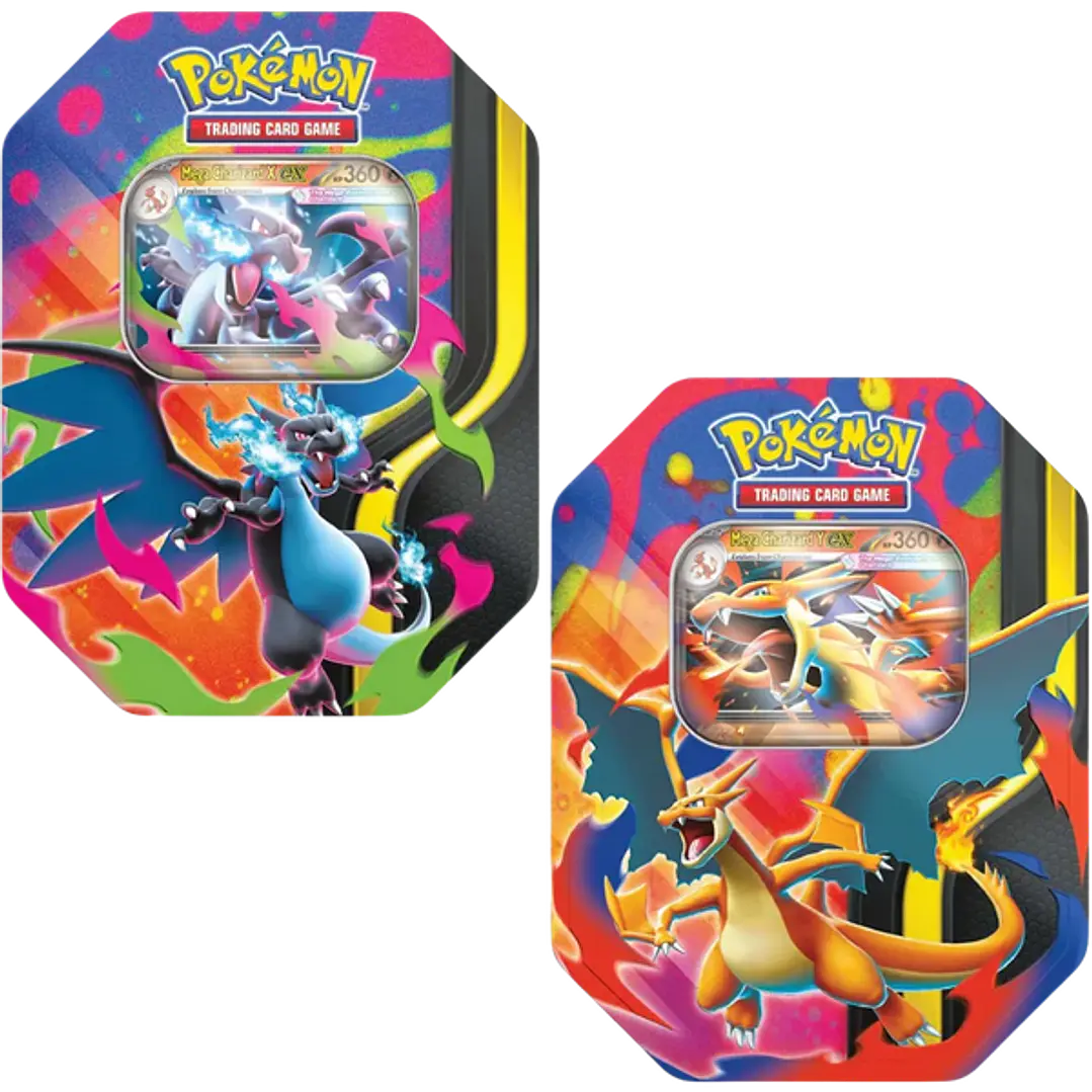 Mega Charizard X&Y Collector's Tin (4 Boosters) 1