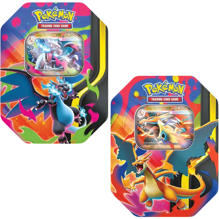 Mega Charizard X&Y Collector's Tin (4 Boosters) 1