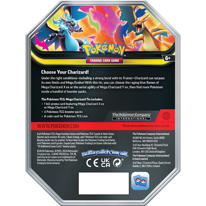 Mega Charizard X&Y Collector's Tin (4 Boosters) 4