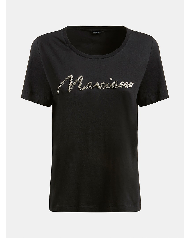 T-shirt com Strass Preto - Guess Marciano