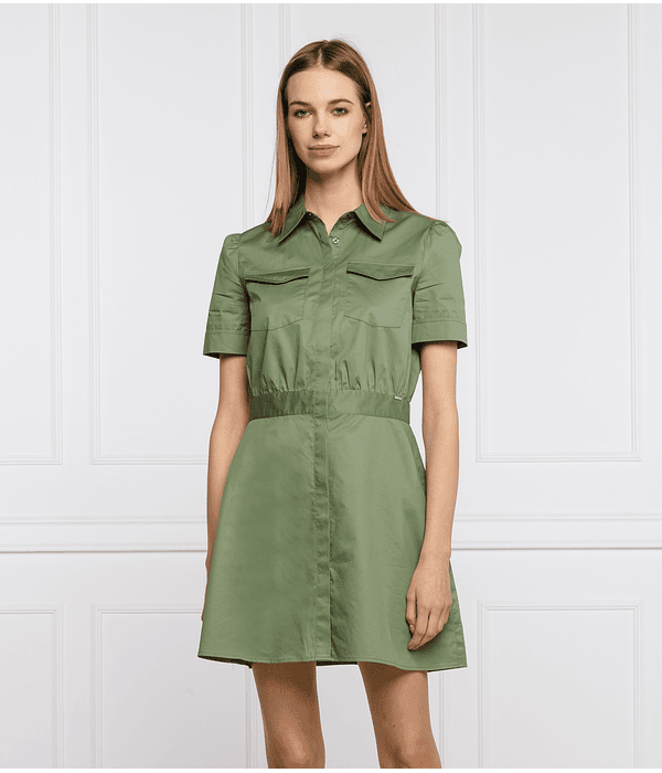 Vestido Safari Reyna Verde - Guess