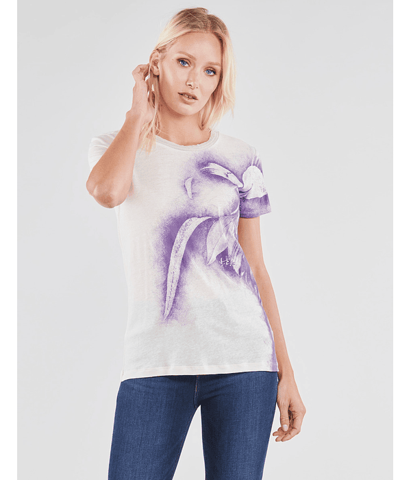 T-shirt com Flores Iris - Guess