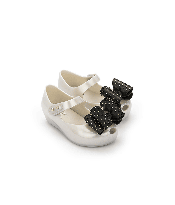 Sapato Criança com Laço Sweet VII Branco - Mini Melissa