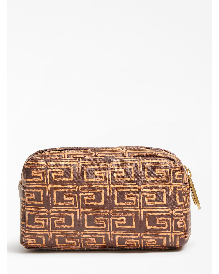 Necessaire Duplo Fecho Brisa Logo - Guess