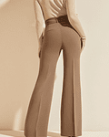 Calças Wixson Wide Leg com Cinto Taupe - Guess Marciano