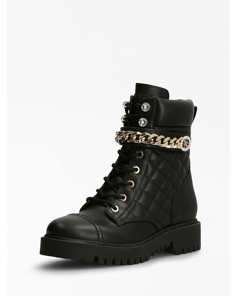 Bota Militar Acolchoada com Corrente Odyssa - Guess