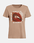 T-shirt Lábios Amour - Guess 