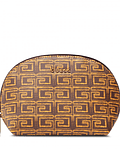 Necessaire Arredondada Brisa Logo Castanho - Guess