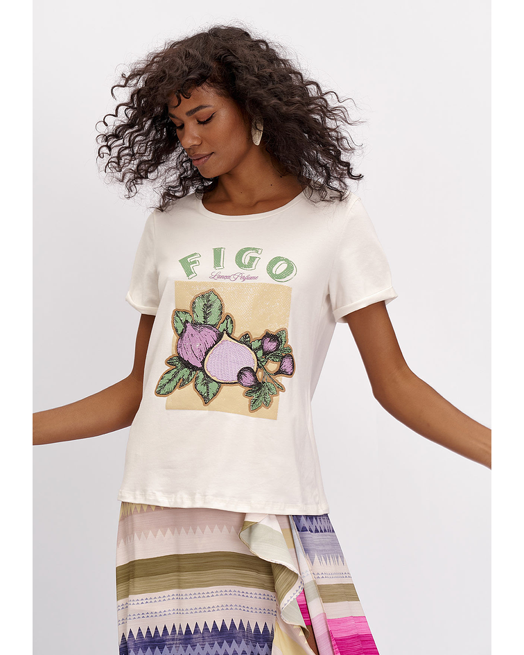 T-shirt Estampa Figo - Lança Perfume 