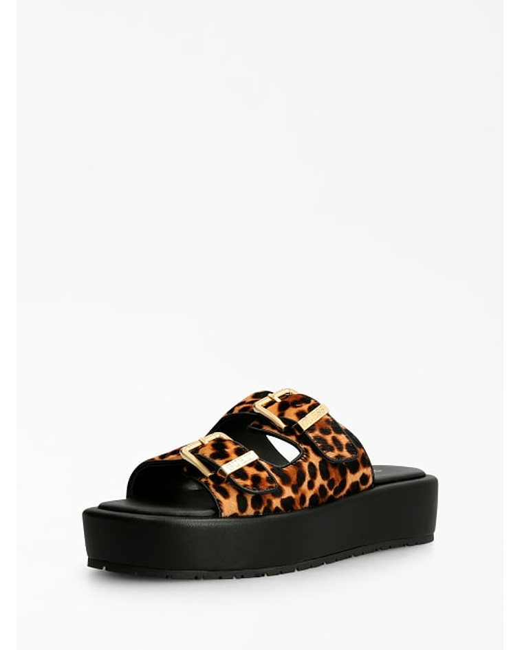 Chinelo de Plataforma Ramod Animal Print - Guess