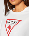 T-shirt Curta Triângulo Branco - Guess