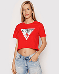 T-shirt Curta Triângulo Vermelho - Guess 