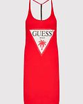 Vestido de Alças com Triângulo Vermelho - Guess 