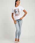 T-shirt com Print Bellavita Branco - Guess 